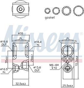 Saab Expansieventiel, airconditioning ** FIRST FIT **