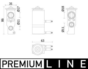 mahleoriginal Expansionsventil, Klimaanlage Mahle Original AVE 143 000P