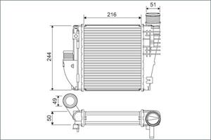 Citroen Intercooler, inlaatluchtkoeler