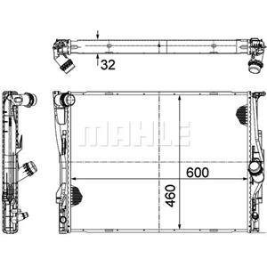 Mahle Radiator, motorkoeling BEHR  CR 1711 000P