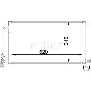 Mahle Condensator, airconditioner BEHR  AC 235 001S