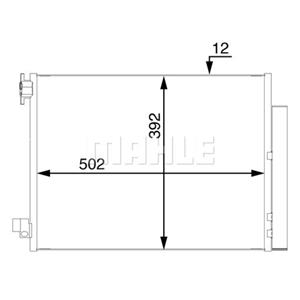 Mahle Condensator, airconditioner BEHR  AC 73 000S