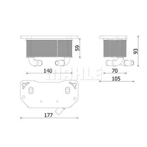 Mahle Oliekoeler, motorolie BEHR  CLC 322 000P