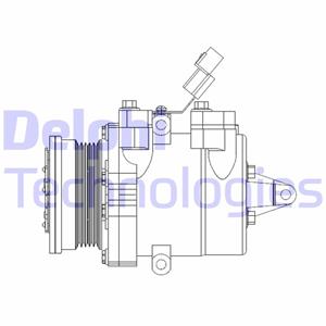 Delphi Compressor, airconditioning  CS20534