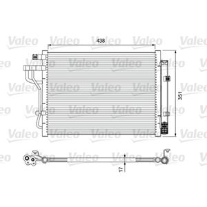 Kondensator, Klimaanlage VALEO 814399