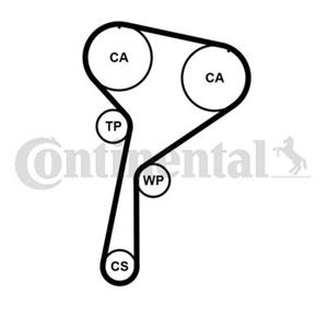 Contitech Distributieriemset  CT1184K2