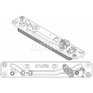 Mahle Oliekoeler, automatische versnellingsbak BEHR  CLC 182 000P