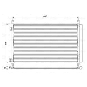 Valeo Condensor, airconditioning  822611