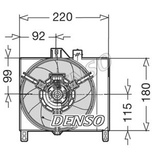 Denso Ventilator, motorkoeling  DER16003