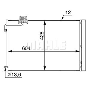 Mahle Condensator, airconditioning BEHR  AC 51 000S