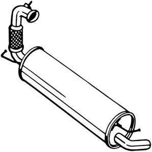 Endschalldämpfer Bosal 200-143