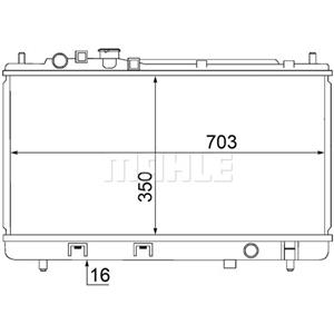 Mahle Radiator, motorkoeling BEHR  CR 1473 000S