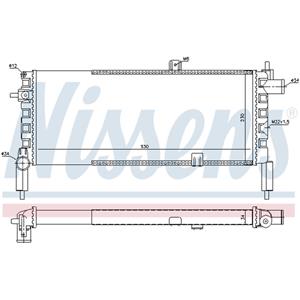 Nissens Radiator, Motorkoeling  63287
