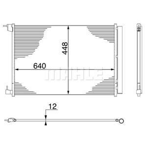 Mahle Condensator, airconditioner BEHR  AC 412 000S