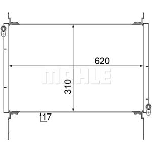 Mahle Condensator, airconditioner BEHR  AC 562 000S