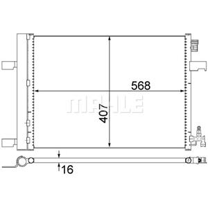 Mahle Condensator, airconditioner BEHR  AC 636 000S