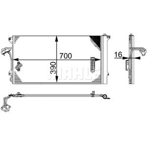 Mahle Condensator, airconditioner BEHR  AC 659 000S