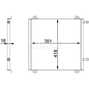 Mahle Condensator, airconditioner BEHR  AC 675 000S