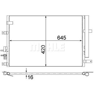 Mahle Condensator, airconditioner BEHR  AC 693 000S