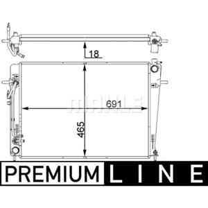 Mahle Radiator, motorkoeling BEHR  CR 1403 000P