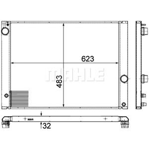 Mahle Radiator, motorkoeling BEHR  CR 1682 000P