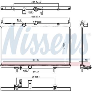 Nissens Radiator, motorkoeling  606768