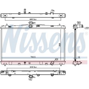 Nissens Radiator, motorkoeling  646869