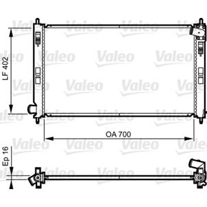 Valeo Radiator, motorkoeling  735575