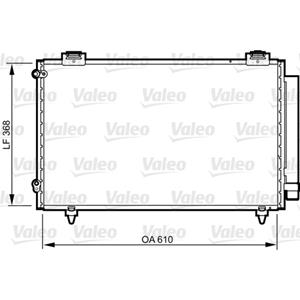 Valeo Condensator, Airconditioner  814263