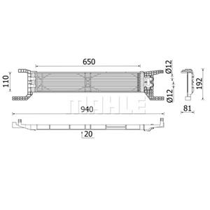 Mahle Oliekoeler, automatische transmissie  CLC 324 000P