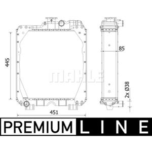 Mahle Radiator, motorkoeling BEHR  CR 2288 000P