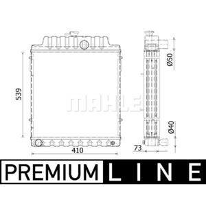 Mahle Radiator, motorkoeling BEHR  CR 2300 000P
