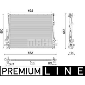 Mahle Radiateur BEHR  CR 2607 000P