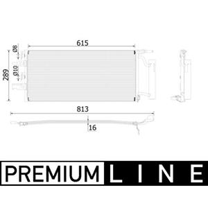Mahle Condensator, airconditioner  AC 893 000P