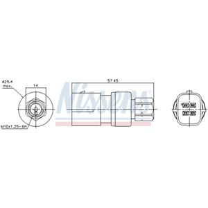 Nissens Drukschakelaar airco  NIS 301003