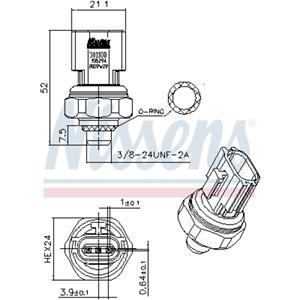 Nissens Drukschakelaar airco  NIS 301100