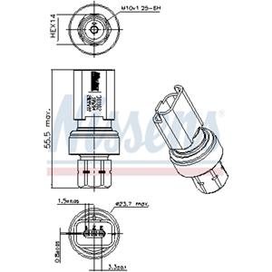 Nissens Drukschakelaar airco  NIS 301102