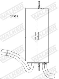 WALKER Endschalldämpfer VOLVO 24528 31405862 Endtopf,Auspuff Endtopf,Nachschalldämpfer,ESD