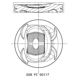 Mahle Zuiger  028 PI 00117 002