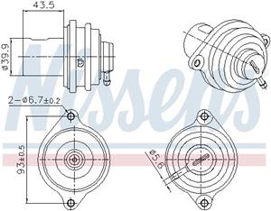 AGR-Ventil Nissens 98472