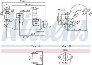 Ford Koeler, uitlaatterugvoering ** FIRST FIT **