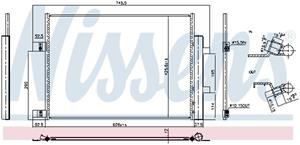 Nissan Condensor, airconditioning