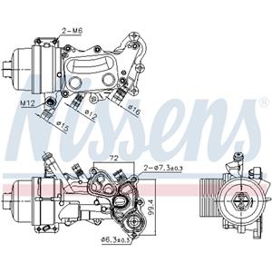 Nissens Oliekoeler, motorolie ** FIRST FIT **  90992