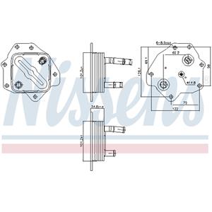 Nissens Oliekoeler, motorolie  91443