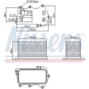 Nissens Oliekoeler, motorolie  91359