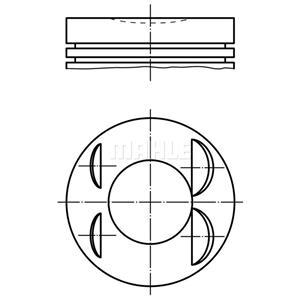 Kolben MAHLE 021 PI 00127 002