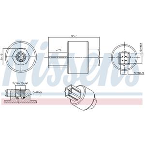 Nissens Drukschakelaar airco  NIS 301020