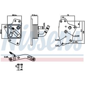 Nissens Oliekoeler, motorolie  91444