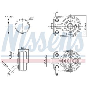 Nissens Oliekoeler, motorolie  91447