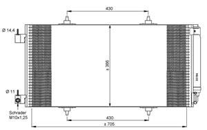Citroen Condensor, airconditioning
